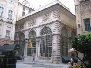 "La loggia dei mercanti in Piazza Banchi".