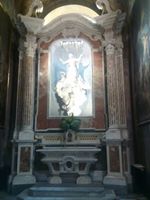 "Gloria di Sant'Agnese, gruppo marmoreo di Nicolò Traverso".
