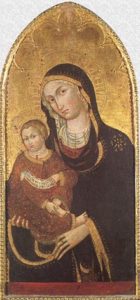 "Madonna con bambino di Nicolò da Voltri".